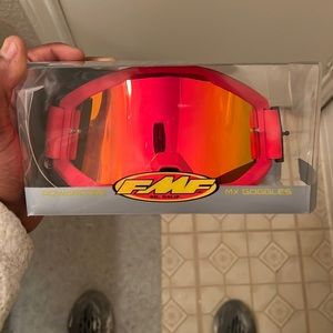 FMF PowerCore Goggles-Flame(Red Mirror)